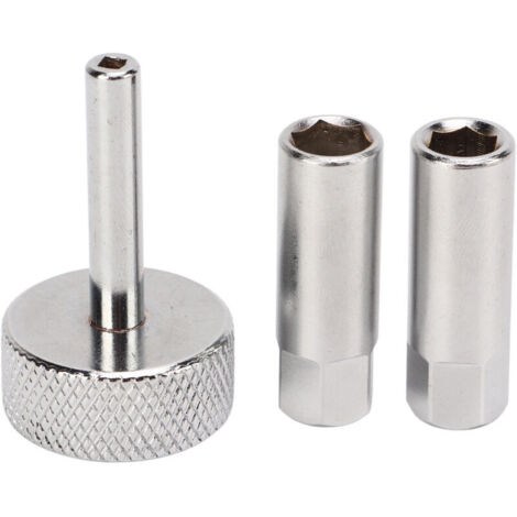 Kit de réglage des soupapes pour moto/VTT – 3 pièces avec 8 douilles de contre-écrou de 9 mm et tournevis à empreinte carrée de 3 mm (1/3)