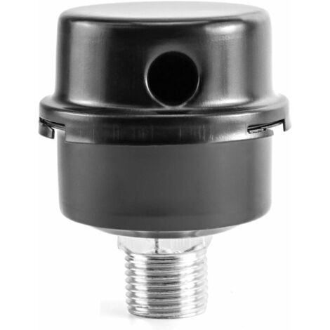Silencieux d'admission pour compresseur d'air – Lot de 2 pièces en métal, filetage 1/2 pouce (20 mm), faible bruit (1/3)