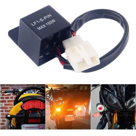 Relais clignotant LED 2 broches 12 V pour voiture et moto – compatible LED, sans résistance additionnelle, prêt à brancher (1/3)
