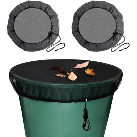 Filet de protection pour récupérateur d’eau de pluie – 2 pièces, diamètre 95 cm, avec cordon de serrage, anti-moustiques & animaux (1/4)