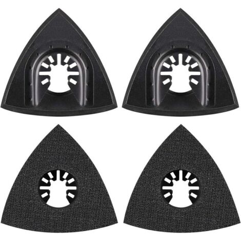Accessoires oscillants universels pour outils multifonctions – Lot de 4 lames de 80 mm, compatibles avec Worx, Makita, Dewalt, Bosch (1/4)