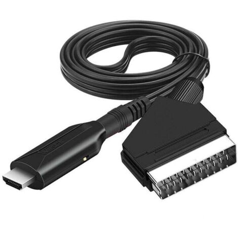 Convertisseur HDMI vers Péritel tout-en-un pour DVD, PS4, Xbox 360 et Blu-ray – Câble audio/vidéo haute définition (1/4)