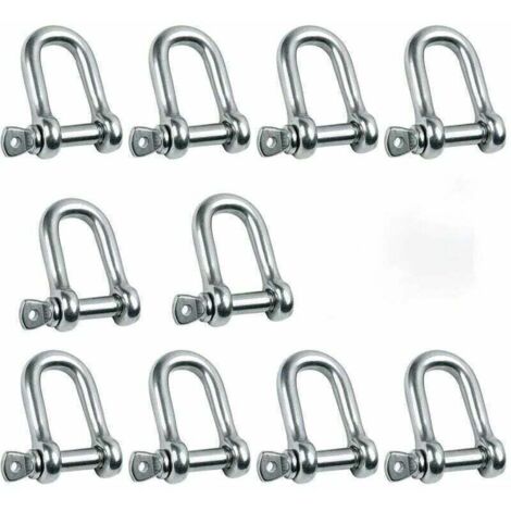 Bracelet en acier inoxydable droit M5 – Lot de 10 pièces, qualité professionnelle, résistant à la corrosion (1/4)