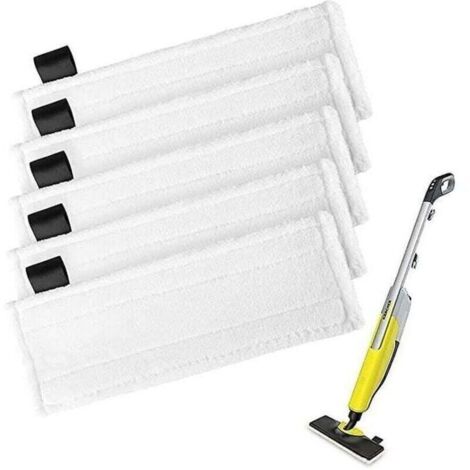 Lot de 5 lingettes microfibre avec velcro pour nettoyeur vapeur Kärcher SC5/SC4/SC3/SC2 – lavables et réutilisables (1/2)