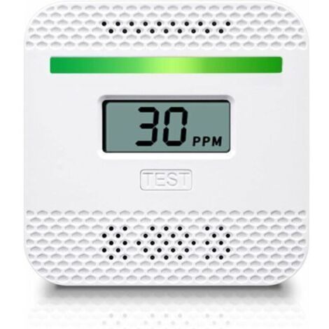 Détecteur portable de monoxyde de carbone avec écran LCD, certifié UL, capteur électrochimique — idéal pour maison et voyage (1/4)