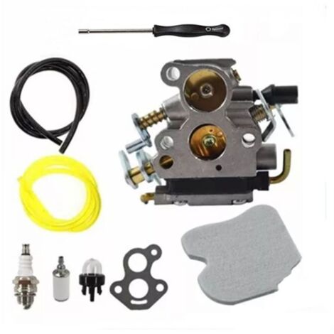 Carburateur avec filtre à air et filtre à carburant pour tronçonneuse Husqvarna 235, 235E, 236, 236E, 240, 240E – Pièce de rechange compatible (1/4)