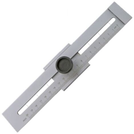 Règle parallèle 200 mm avec corde – en acier au carbone chromé – précision professionnelle pour menuiserie et bricolage (1/2)