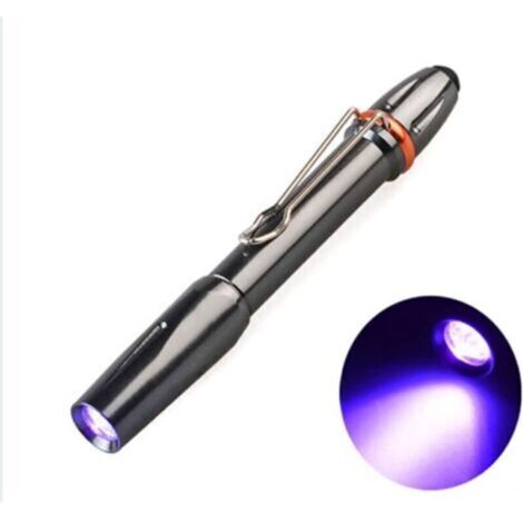 Lampe de poche UV 395 nm – Lampe à lumière noire portable pour détection, LED puissante, noir, unité (1/4)