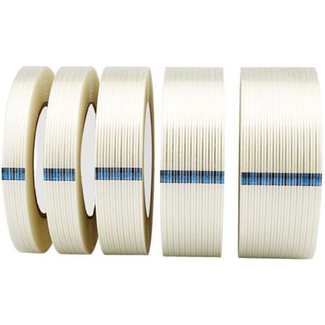 Ruban adhésif en fibre de verre imperméable – 20 mm × 50 m – pour emballage, cerclage et réparation robuste (1/4)