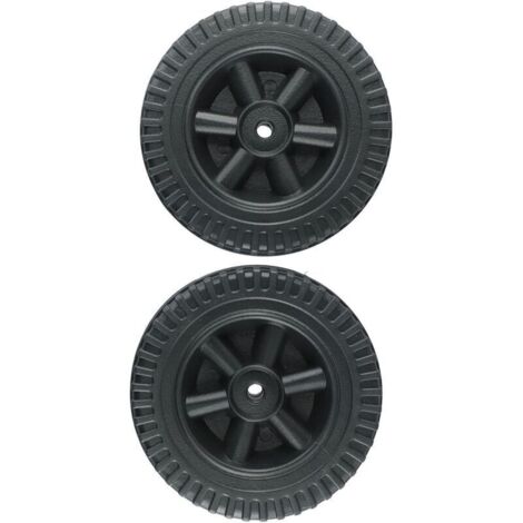 Roues de rechange pour barbecue gaz – Lot de 2 roues noires avec axe de 150 mm, compatibles avec la plupart des modèles