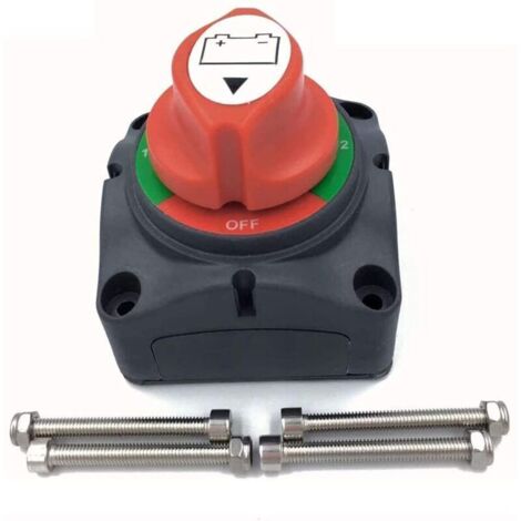 Interrupteur de batterie 12/24/48 V – Disjoncteur principal 200 A / 1250 A pour camping-cars, bateaux, camions et véhicules professionnels