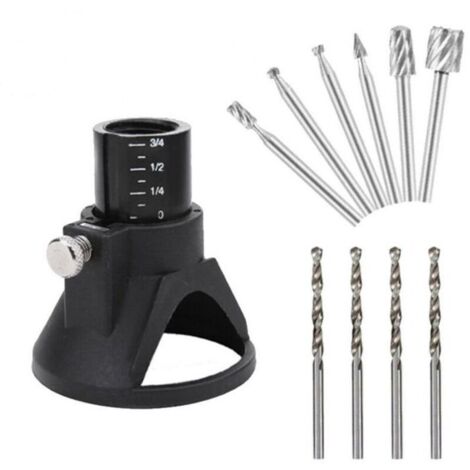 Kit 11 pièces d'accessoires pour outil rotatif électrique – perceuses, meuleuses, graveurs, forets inclus (1/4)