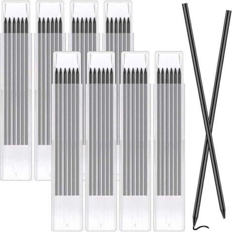 Mines de crayon de charpentier – 48 pièces, 2,8 mm, résistantes à l’eau, pour marquage précis sur bois et chantier (1/4)