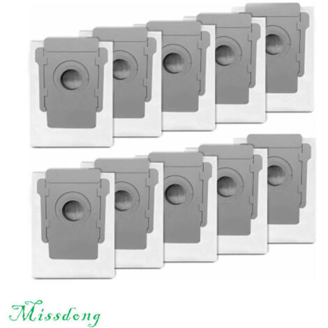 Sacs aspirateur compatibles iRobot Roomba I & S Series (i3+/i6+/i7+/i8+/s9+/s9+) – Lot de 10, haute capacité, compatible Clean Base (1/4)