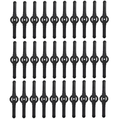 Têtes de rechange pour débroussailleuse – Lames acier inoxydable et plastique, dents multiples, lot de 4 pièces (1/4)