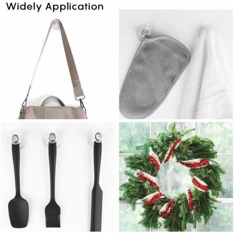 Ventouses adhésives transparentes Ø 45 mm – Lot de 30 avec filetage et écrous moletés, idéales pour voiture, camping et vitres (1/3)