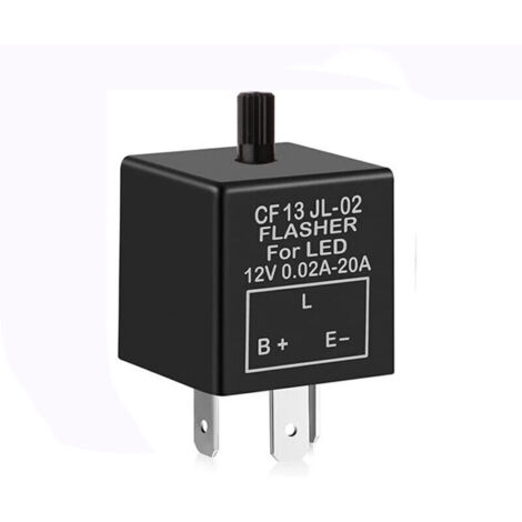 Relais clignotant électronique 12 V pour LED – CF-13KT – réglable 0,1 à 150 W, compatible voiture et moto (1/4)