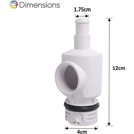 Adaptateur de déconnexion rapide et vanne de réglage de pression pour robot piscine Polaris – Modèle 9-100-9002 (1/3)