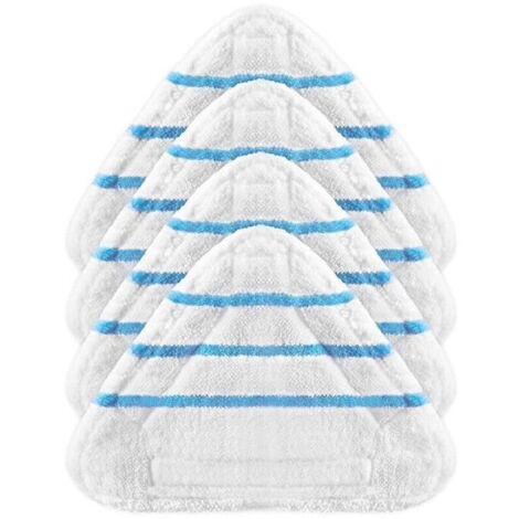 4 Housses Lingettes Microfibre pour Balai Vapeur – Universelles, Lot de 4, Compatible Silvercrest et autres modèles (1/4)