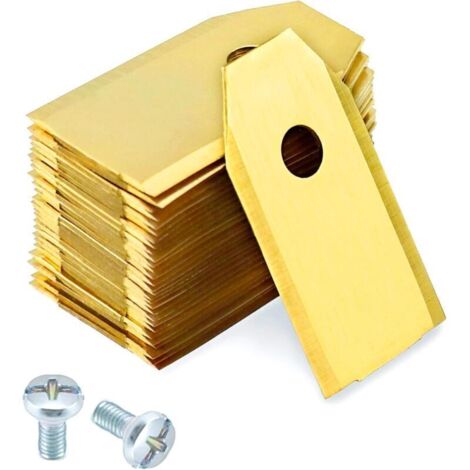 Lames de rechange pour tondeuse robot – 30 pièces en acier inoxydable avec vis, compatibles modèles 105, 310, 315, 320, 420, 430X (1/4)