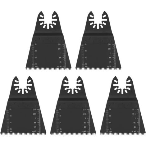 Lames oscillantes universelles pour multi-outil – Lot de 5 lames à libération rapide, acier trempé, compatibles avec tous les outils multifonction (1/4)