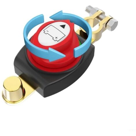 Interrupteur de coupure batterie automobile 12–48 V, borne supérieure robuste pour voiture, camion et bateau (1/3)