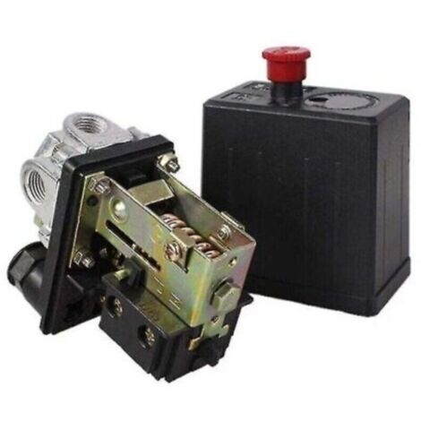 Valve de pressostat pour compresseur d'air – CREA – 240 V, 175 psi, robuste, noir