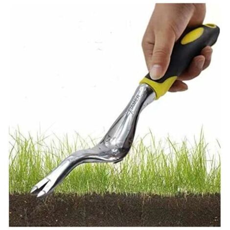 Kit de jardinage extérieur motif floral pour désherbage – 11,8 x 0,8 po, jaune, 4 pièces (1/4)