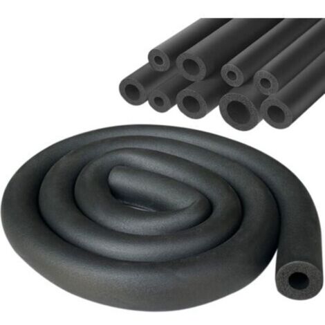 Gaine isolante pour tuyaux de chauffage et climatisation – Ø 19 mm, noir, longueur 1,8 m – isolation thermique haute performance