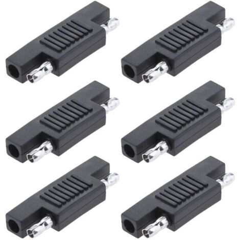 Adaptateur SAE inversé 6 pièces – Connecteurs rapides mâle-mâle pour panneaux solaires, câbles 12 V, polarité inversée (1/4)
