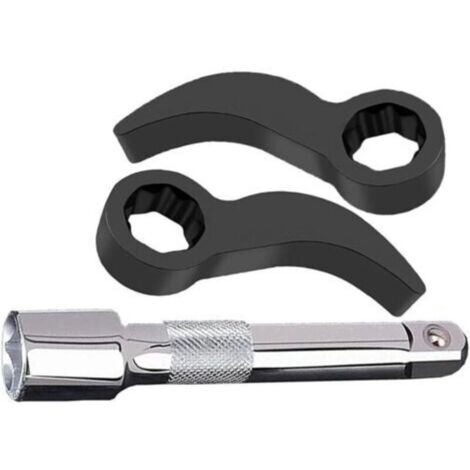Kit d’adaptateurs de clé à cliquet 3 pièces en acier chromé-vanadium avec rallonge – robuste et précis pour réparation auto (1/4)