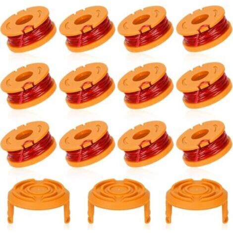 Lot de 12 bobines de fil de débroussailleuse 3 m Ø1,65 mm – Compatible WORX WA0010, remplacement facile (1/4)