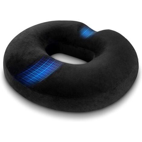 Coussin orthopédique anti-hémorroïdes en mousse à mémoire de forme – 38 x 32 cm, design ergonomique pour soulagement post-accouchement (1/4)