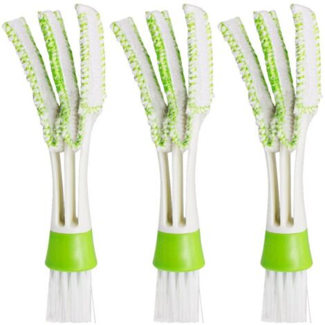 Brosse et chiffon nettoyage voiture – Lot de 3 mini-nettoyeurs à piston pour ventilateur climatisation, anti-poussière (1/4)