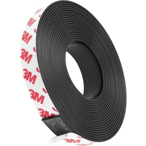 Ruban magnétique auto-adhésif flexible 1 cm × 1,5 mm – 5 m, idéal pour organisation, fixation et bricolage
