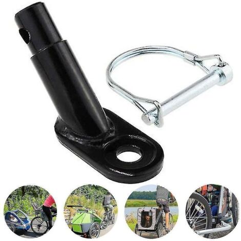 Connecteur universel pour remorque vélo – Compatible avec tous les systèmes standard, acier inoxydable, 2 pièces (1/4)