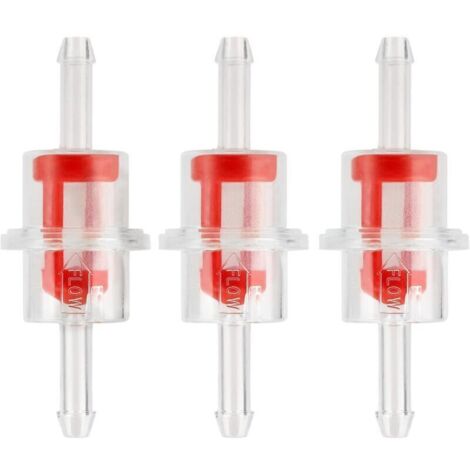 Filtre à carburant transparent pour moto – 3 plaques, raccord 3/16" (5 mm), compatible Arctic Cat – lot de 1 (1/4)