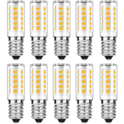 Lot de 10 ampoules LED E14 blanc chaud 3000K – 5 W (équivalent 50 W), 500 lm, non dimmable – idéal salon et chambre (1/4)