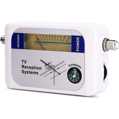 Détecteur numérique compact pour antenne TNT – affichage LED de la force du signal, alimentation USB, portable et précis
