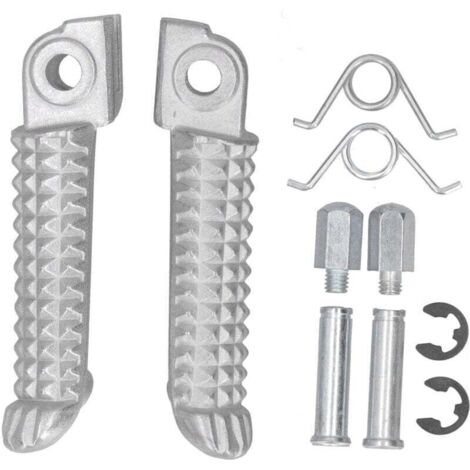 Repose-pieds moto universels en aluminium anodisé – compatibles R1, R6, MT-09, MT-07, R3, R15, R25, FZ1 – paire complète