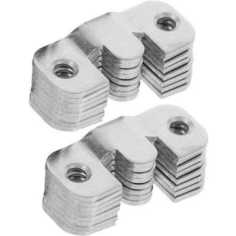 Lot de 24 crochets de suspension pour cadre photo – Métal résistant, finition argentée, idéal pour accrocher facilement vos cadres (1/4)