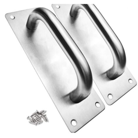 Poignées de porte coulissante en acier inoxydable 304 – Lot de 2, robustes, pour grange, portes de sécurité et intérieur (1/4)
