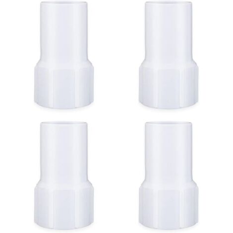 Manchon de tuyau piscine 1½" (lot de 4) – Raccord fileté pour aspiration spirale, compatible tous systèmes filtration (1/4)