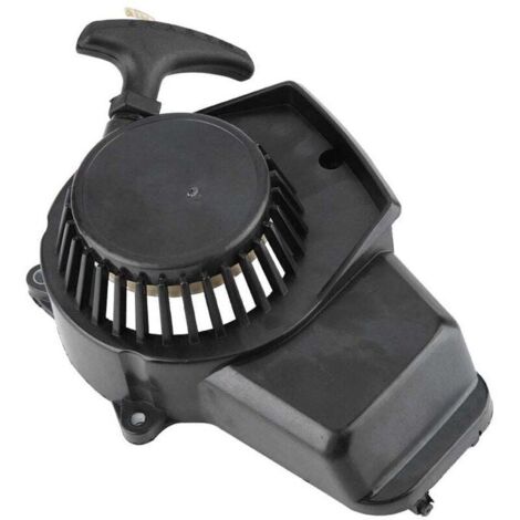 Démarreur à tirer universel pour moto, quad et pocket bike – Moteur 2 temps 47-49 cm³, noir, compatible allumeur standard (1/4)