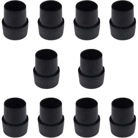 Pieds Antidérapants pour Trampoline – Lot de 10 Pieds en Caoutchouc Résistant, Hauteur 12 cm, Noir (1/4)