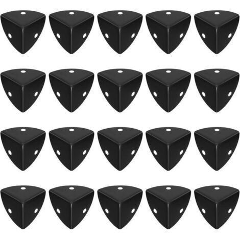 Protège-angles en métal pour meubles – Lot de 20 pièces, protection robuste contre les chocs pour coins de tables et armoires (1/4)