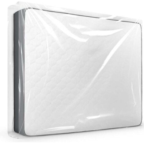 Housse de protection pour matelas 140x200x30 cm – sac étanche et robuste en plastique haute résistance, idéal déménagement
