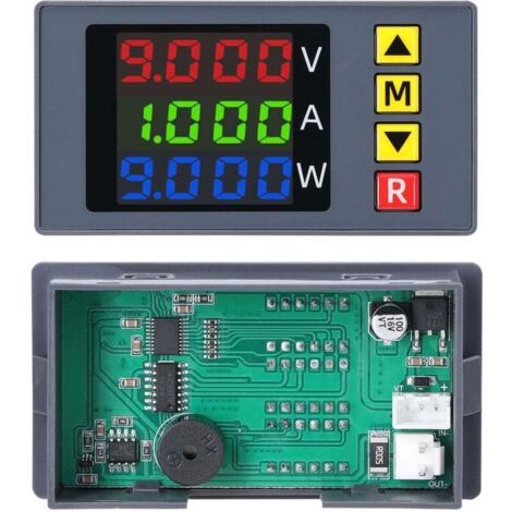 Voltmètre numérique 4 chiffres BM730 avec buzzer, affichage tension/courant et réglage fin – Multimètre puissance (1/4)