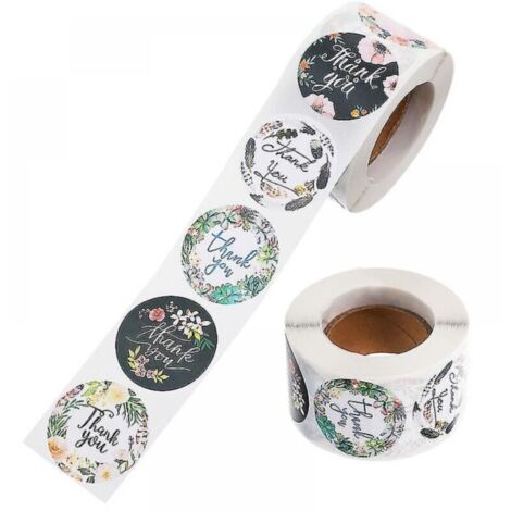 Étiquettes autocollantes pour scellage d’enveloppes – 2 rouleaux de 500 unités chacun, adhésif permanent, format standard 40 × 25 mm (1/3)
