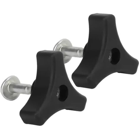 Poignées de tondeuse à gazon – Lot de 2 pièces avec écrous et boulons universels en métal durable et plastique (1/4)